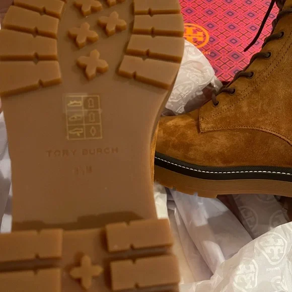 Tory Burch Lace Up Boots